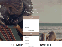 Tablet Screenshot of die-wohncompany.de